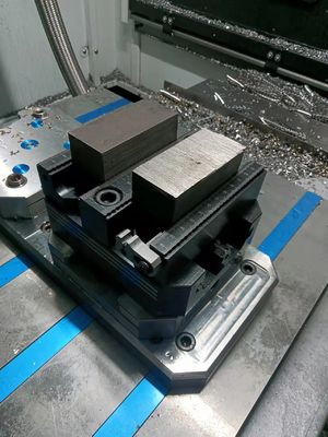 Steel 5 Axis Vise 75mm Exchangeable Vertical Mill Vise 75150D